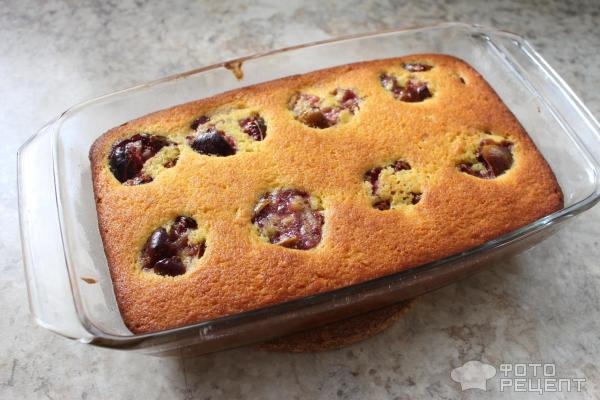 Рецепт: Пирог с инжиром - с апельсином