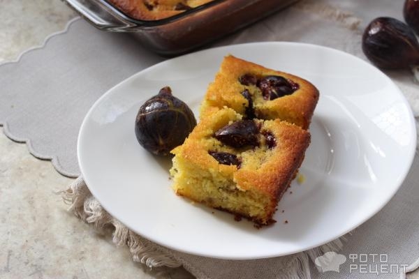 Рецепт: Пирог с инжиром - с апельсином