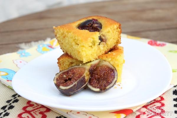 Рецепт: Пирог с инжиром - с апельсином