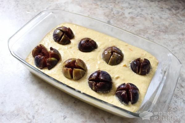 Рецепт: Пирог с инжиром - с апельсином