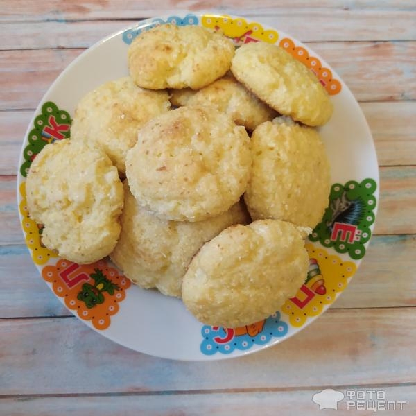 Рецепт: Творожно-кокосовое печенье - На рисовой муке