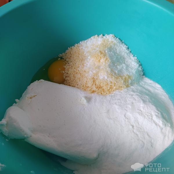 Рецепт: Творожно-кокосовое печенье - На рисовой муке