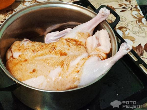 Рецепт: Утка запеченная - с горчицей и медом Рецепт: Утка запеченная - с горчицей и медом