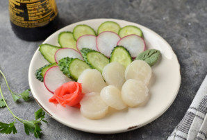 Сашими из гребешка