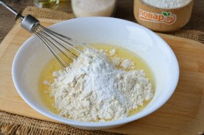 Печенье на кефире с яблоками