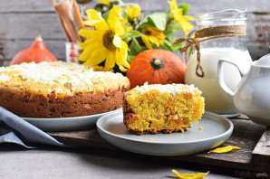 Пирог из тыквы в мультиварке