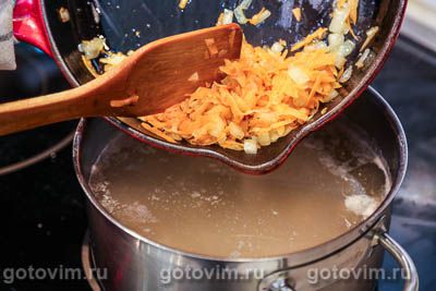 Куриный суп с мучной «подбойкой» (или жидким тестом)