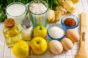 Шоколадные блинчики с карамельными яблоками