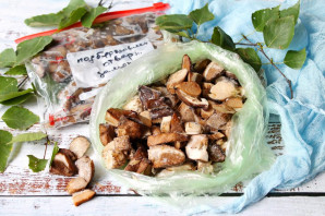 Заморозка подберезовиков на зиму