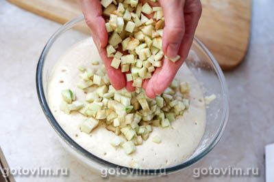 Рацухи - пышные польские оладьи с яблоками