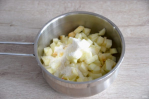 Муссовый яблочный торт