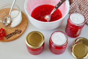 Калина протертая с сахаром