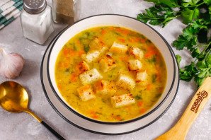 Суп из чечевицы без картофеля