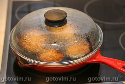 Ленивые пирожки с жареными грибами