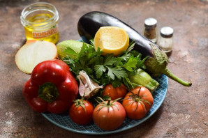 Армянская закуска из баклажанов и кабачков