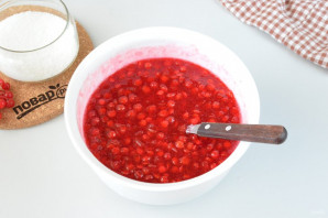 Калина протертая с сахаром