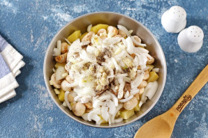 Диетическая картошка с грибами