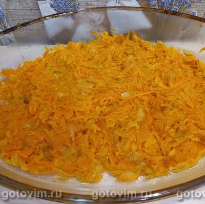 Запеканка из печени в яичной заливке