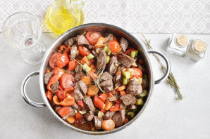 Мясо в вине