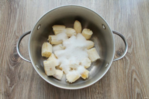 Постный банановый крем для торта