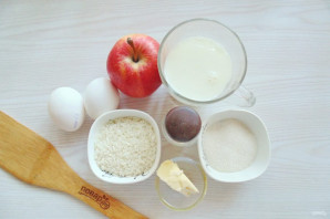 Рисовая запеканка с яблоком в мультиварке Рисовая запеканка с яблоком в мультиварке