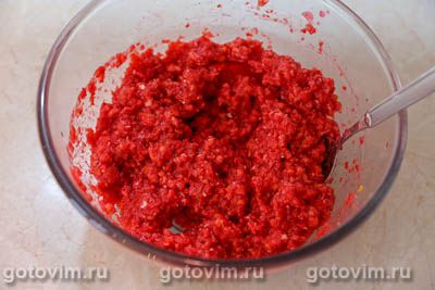 Сырое варенье из калины с апельсином