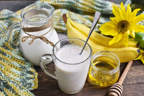 Банан с медом от кашля