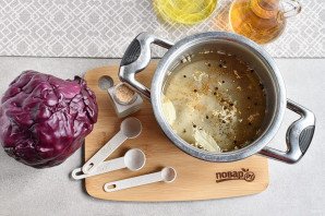 Краснокочанная капуста маринованная