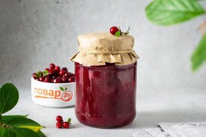 Протертая брусника без сахара