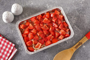 Горбуша с баклажанами Горбуша с баклажанами