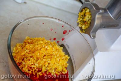 Сырое варенье из калины с апельсином