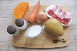 Суп из тыквы с беконом Суп из тыквы с беконом