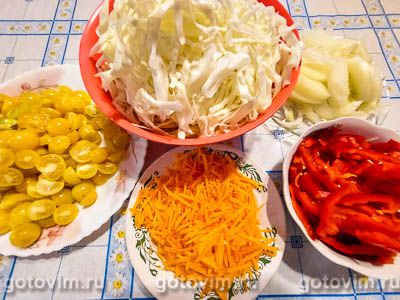 Салата из капусты и помидоров на зиму Салата из капусты и помидоров на зиму