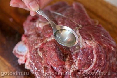 Говядина, приготовленная низкотемпературным способом