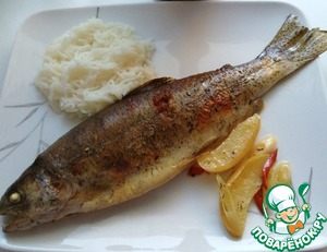 Форель с яблоками и сидром Форель с яблоками и сидром