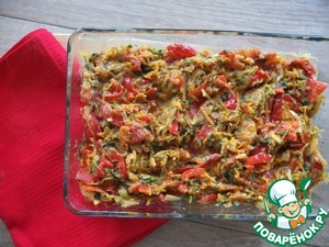 Горбуша с овощами Горбуша с овощами