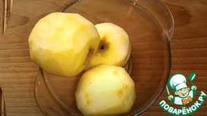 Пангасиус с яблоками, в духовке