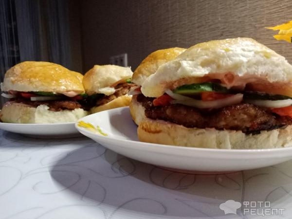 Рецепт: Булочки для бургеров - Мягкие и нежные