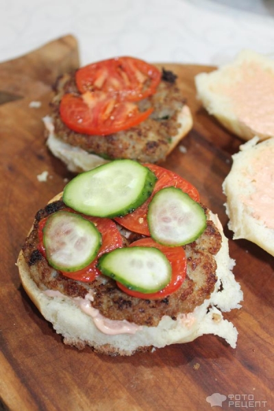 Рецепт: Домашние Бургеры - По-домашнему