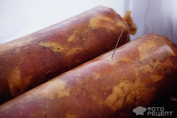 Рецепт: Дрогобыческая колбаса - вареная