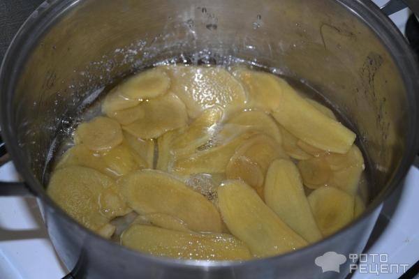 Рецепт: Имбирь в сахарном сиропе - остро-сладкий, очень вкусный
