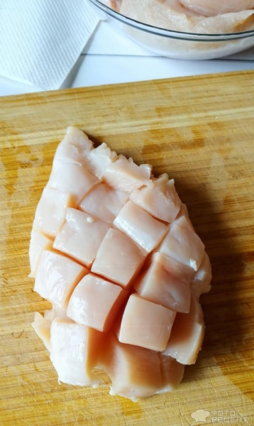 Рецепт: Куриная грудка на сковороде по-быстрому - или обычное филе в необычном виде Рецепт: Куриная грудка на сковороде по-быстрому - или обычное филе в необычном виде