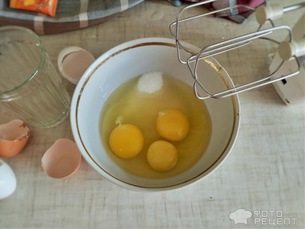 Рецепт: Манник "Зебра" с какао - Из того, что было в холодильнике