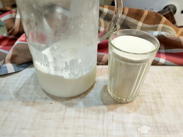 Рецепт: Манник "Зебра" с какао - Из того, что было в холодильнике