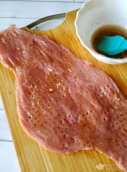 Рецепт: Мясные косички - из свинины в маринаде