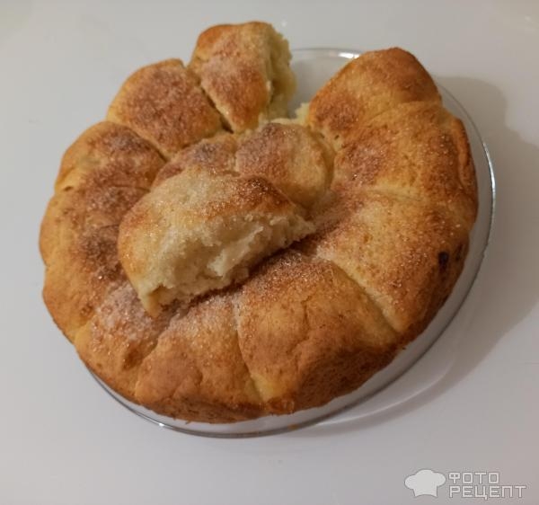 Рецепт: Отрывной яблочный пирог - Как легко и просто разрезать пирог без ножа? Испечь отрывной пирог :)