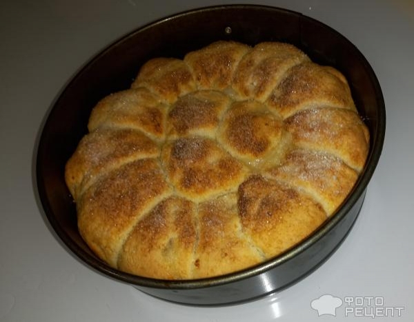 Рецепт: Отрывной яблочный пирог - Как легко и просто разрезать пирог без ножа? Испечь отрывной пирог :)