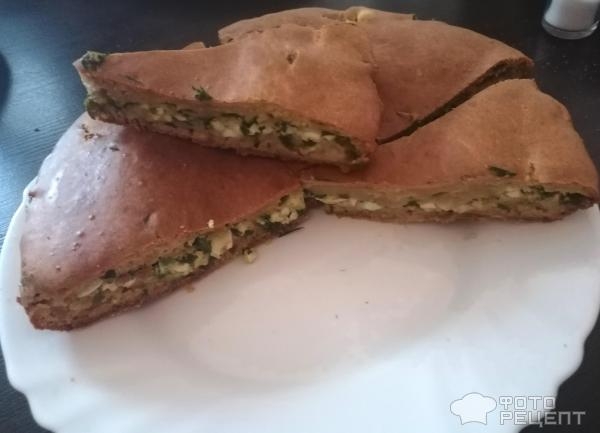 Рецепт: Пирог с яйцом и луком - в духовке