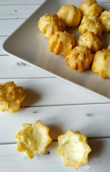 Рецепт: Профитроли с заварным кремом - "жемчужина"