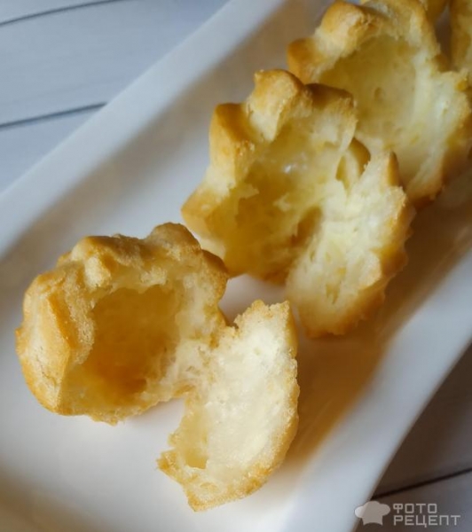 Рецепт: Профитроли с заварным кремом - "жемчужина"